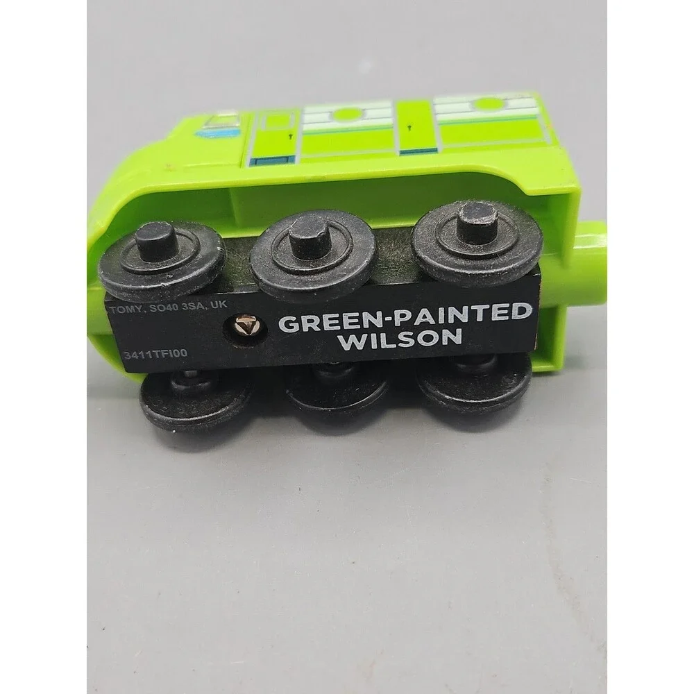 Chuggington Wooden Railway Green Painted Wilson Train Wood Engine